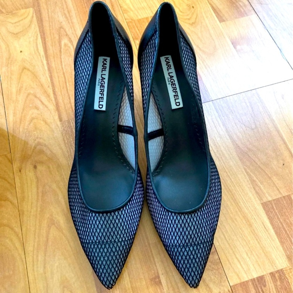 Karl Laggerfeld Leather heels 9,5